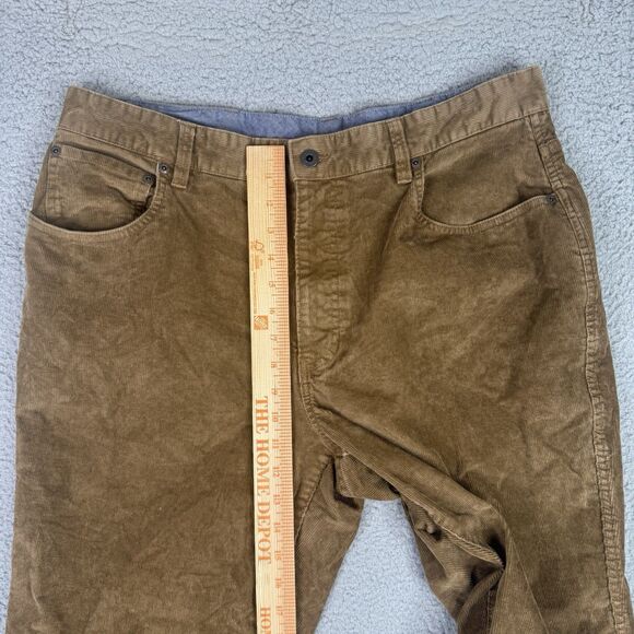 LL Bean Corduroy Pants Mens 35x30 Brown Natural Fit Stretch Country 502838 Gorp - Picture 9 of 12